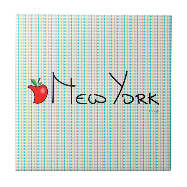 I kärlek New York - Big Apple Kakelplatta (Framsidan)