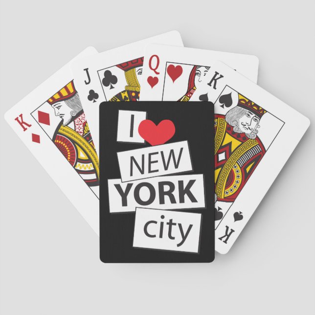 I Kärlek New York City Casinokort (Baksidan)