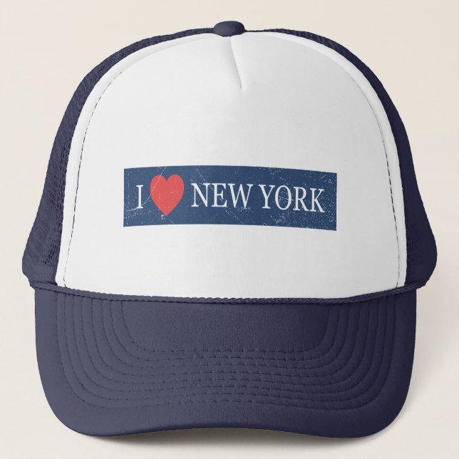 I Kärlek New York - Classic NYC Souvenir Heart Des Keps (Framsida)