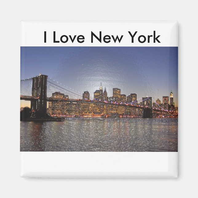 I Kärlek New York Magnet (Framsidan)