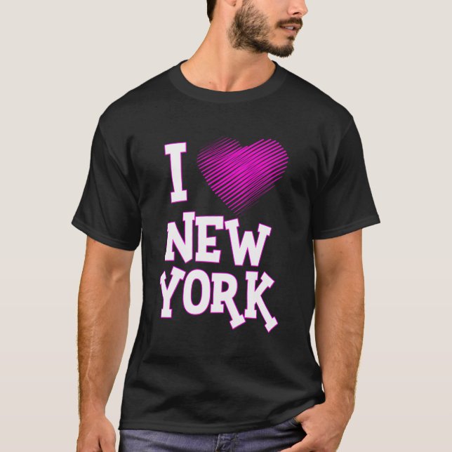 I Kärlek New York New Yorker Kärlek He T Shirt (Framsida)
