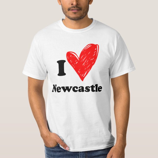 I kärlek Newcastle T-Shirt (Framsida)