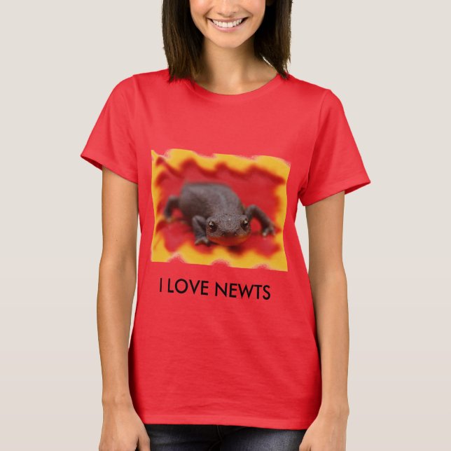 I Kärlek Newts T-shirt (Framsida)