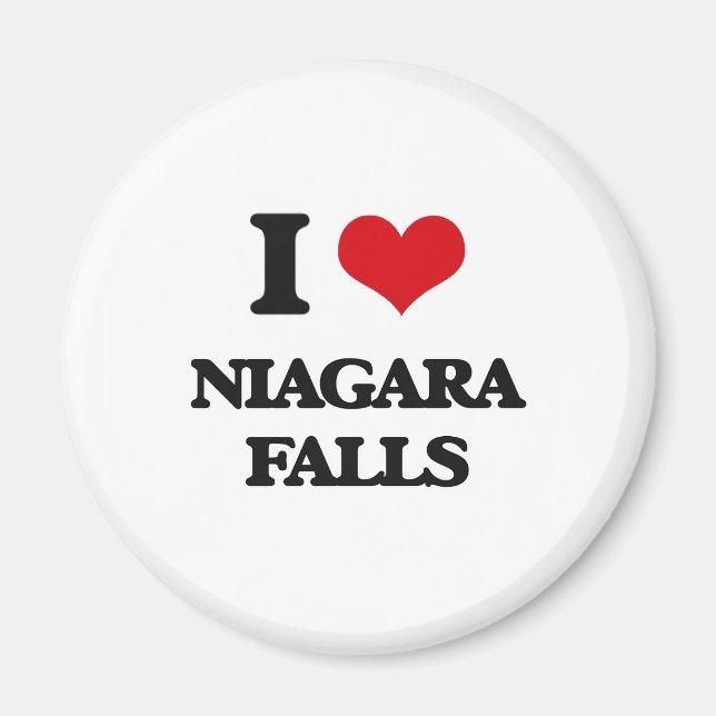 I kärlek Niagara Falls Magnet (Framsidan)