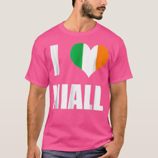 I Kärlek Niall Ireland Flagga Heart T Shirt