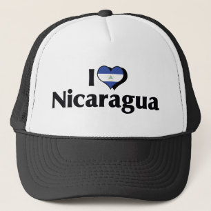 I Kärlek Nicaragua Flagga Keps