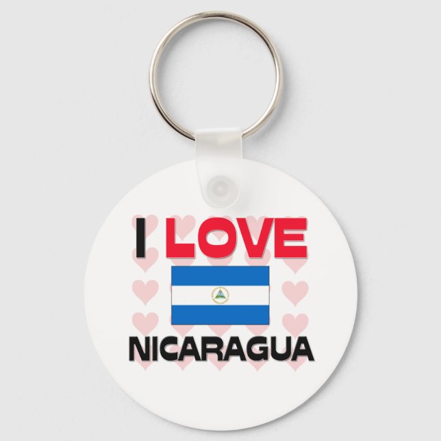 I Kärlek Nicaragua Nyckelring (Framsida)