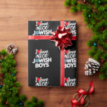 I Kärlek Nice Jewish Boys Judar Hebrews Hanukkah Presentpapper<br><div class="desc">I Kärlek Nice,  judiska pojkar Judar,  hebreiska israeliterna Hanukkah</div>