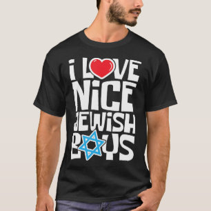 I Kärlek Nice-judiska pojkar - Judar-hebreiska isr T Shirt