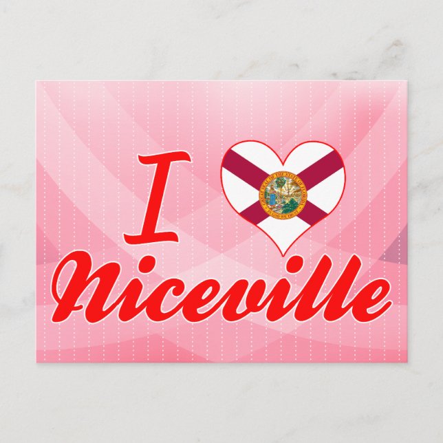 I Kärlek Niceville, Florida Vykort (Framsida)