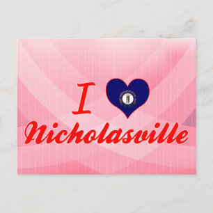 I Kärlek Nicholasville, Kentucky Vykort