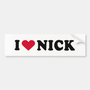 I KÄRLEK NICK BILDEKAL