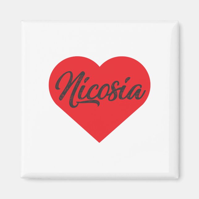 I Kärlek Nicosia - Cypern Magnet (Framsidan)