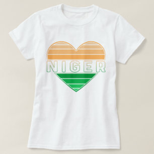 I Kärlek Niger, Nigerien Heart T Shirt