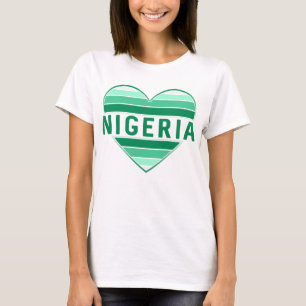 I Kärlek Nigeria, Nigerias hjärta T Shirt