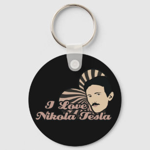I Kärlek Nikola Tesla Nyckelring