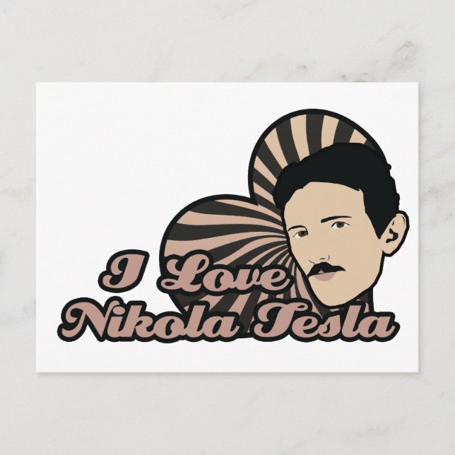 I Kärlek Nikola Tesla Vykort (Framsida)