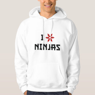 I Kärlek Ninjas Hoodie