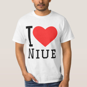 I kärlek niue t shirt