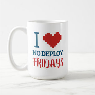 I Kärlek No Deploy Fredag Kaffemugg