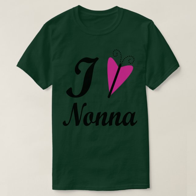 I Kärlek Nonna T Shirt (Design framsida)