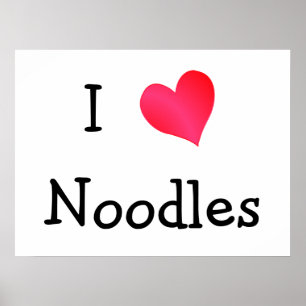 I Kärlek Noodles Poster