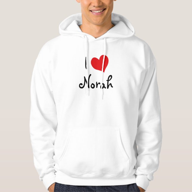 I Kärlek Norah Hoodie (Framsida)