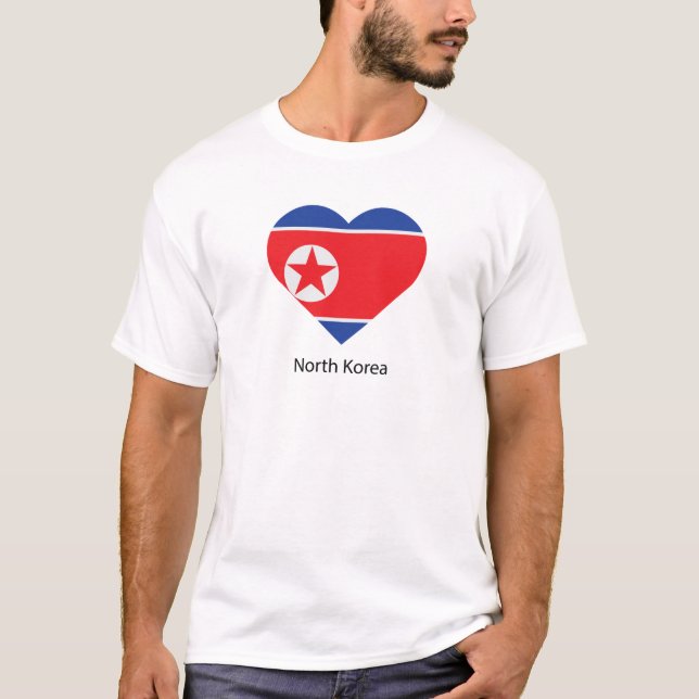 I Kärlek Nordkorea T Shirt (Framsida)