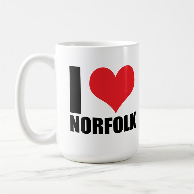 I kärlek Norfolk Kaffemugg (Vänster)