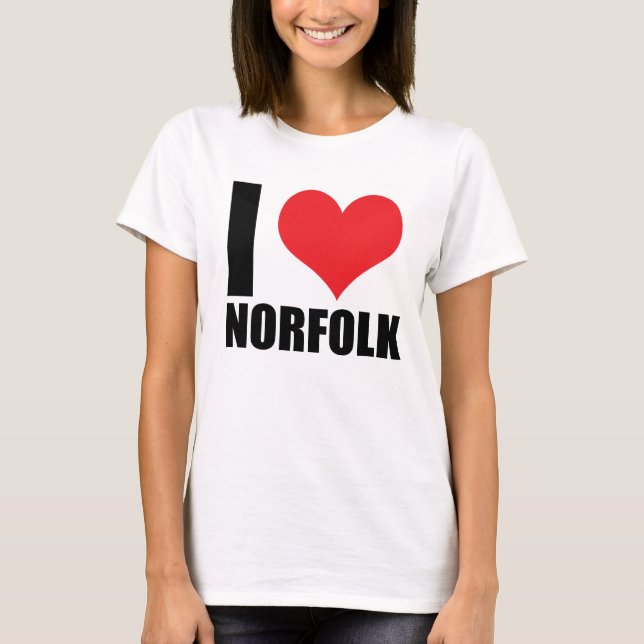 I kärlek Norfolk T Shirt (Framsida)