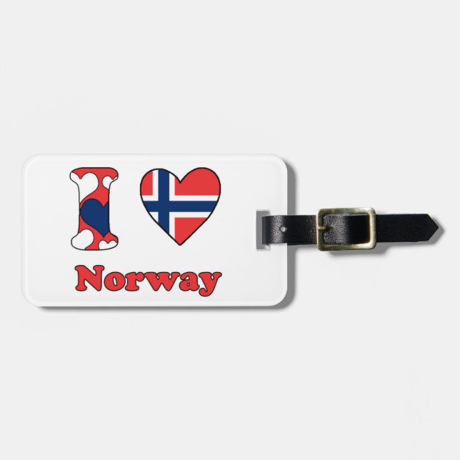 I KÄRLEK NORGE BAGAGEBRICKA (Horisontell Framsida)