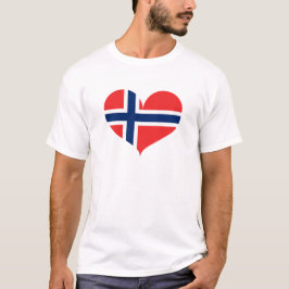 I KÄRLEK NORGE FLAGGA T SHIRT