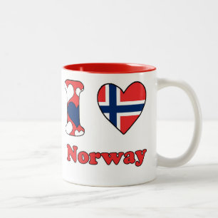 I KÄRLEK NORGE Två-Tonad MUGG
