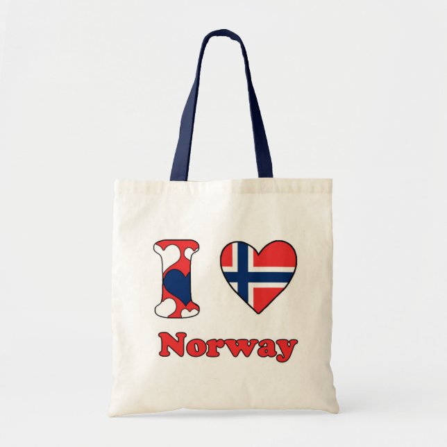 I KÄRLEK NORGE TYGKASSE (Framsidan)