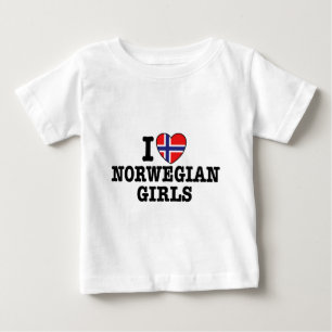 I Kärlek norska flickor Tee Shirt