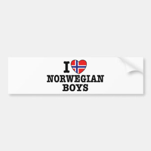 I Kärlek norska pojkar Bildekal