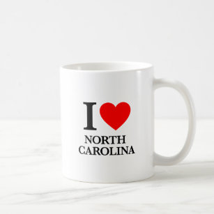 I Kärlek North Carolina Kaffemugg