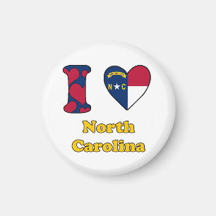 I kärlek North Carolina Magnet
