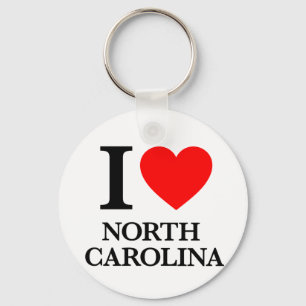 I Kärlek North Carolina Nyckelring