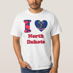 I kärlek North Dakota Tee Shirt