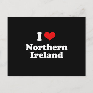 I Kärlek Northern Ireland Tshirt Vykort