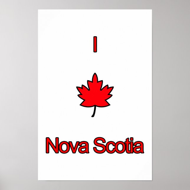 I Kärlek Nova Scotia Poster (Framsidan)