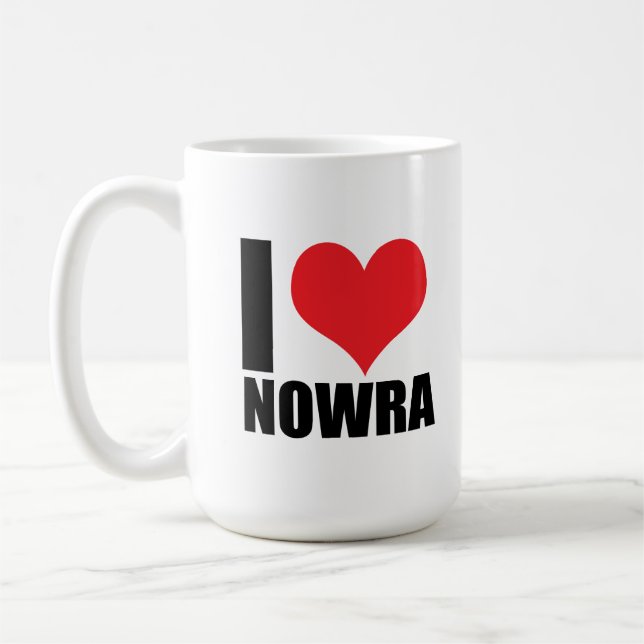 I kärlek Nowra Kaffemugg (Vänster)