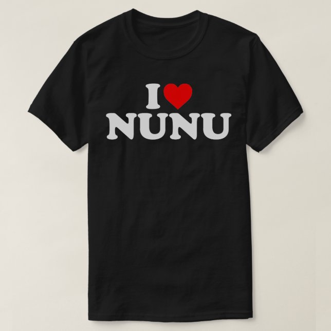 I Kärlek Nunu T Shirt (Design framsida)