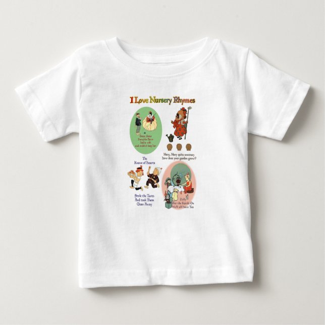 I KÄRLEK NURSERY RHYMES (#3) T SHIRT (Framsida)