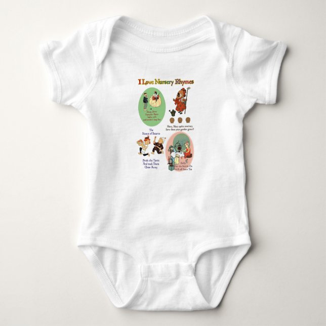 I KÄRLEK NURSERY RHYMES (#3) T SHIRT (Framsida)