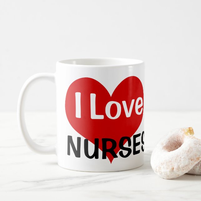 I Kärlek Nurses Kaffemugg (Med munk)