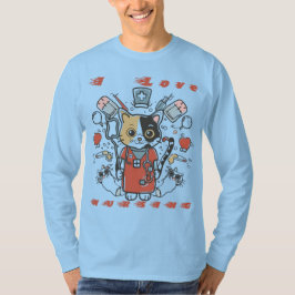 I Kärlek Nursing - Cat Nurse T Shirt