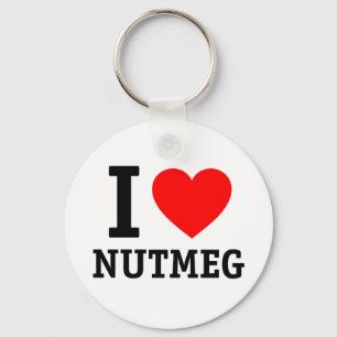 I Kärlek Nutmeg Nyckelring
