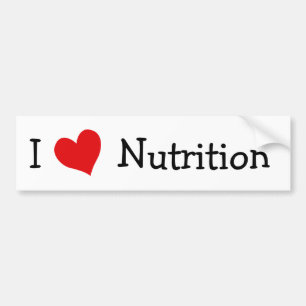 I Kärlek Nutrition Bildekal